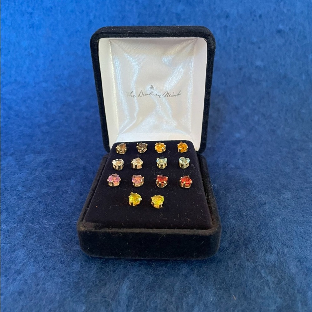 Danbury Mint Vibrant Gemstone Earring Collection